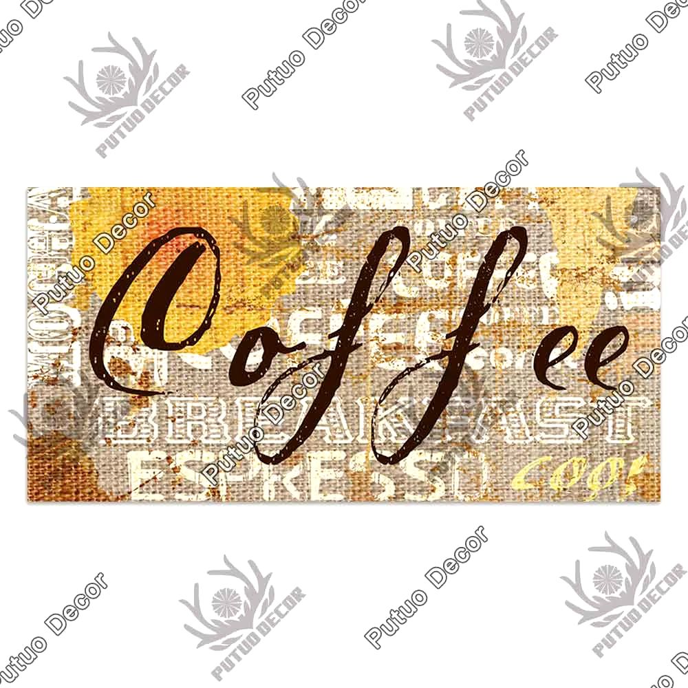 Coffee Wooden Hanging Signs Decorative Plaques Door Wooden Plaque in Home Decor Cafe Kitchen Hanging Home Decor