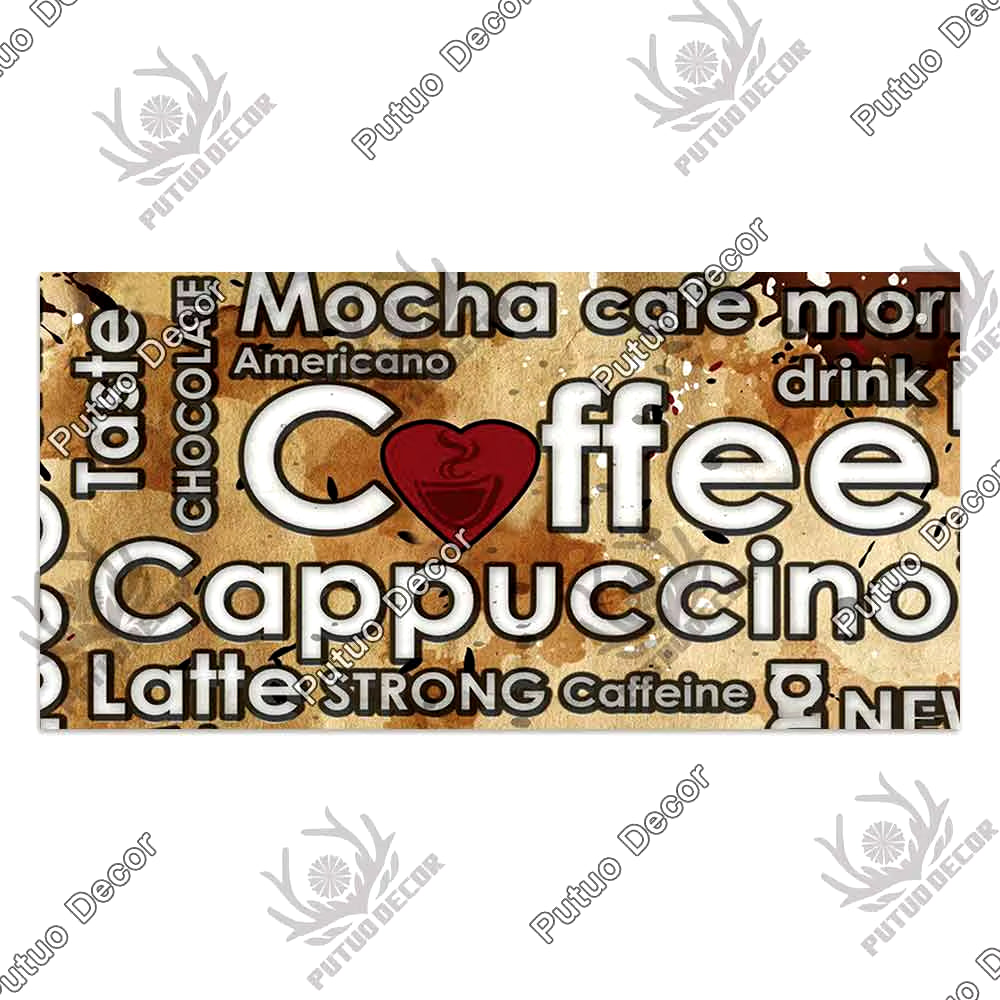 Coffee Wooden Hanging Signs Decorative Plaques Door Wooden Plaque in Home Decor Cafe Kitchen Hanging Home Decor