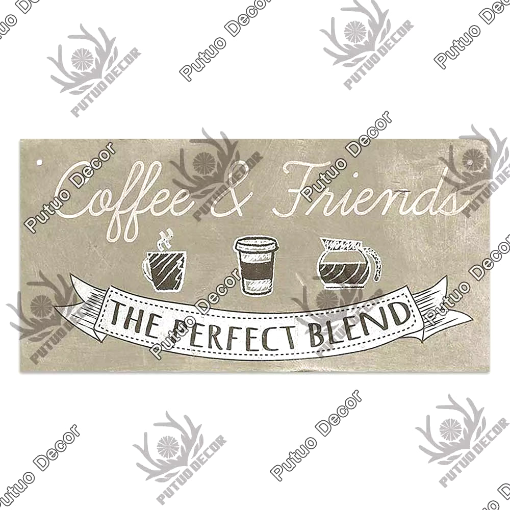 Coffee Wooden Hanging Signs Decorative Plaques Door Wooden Plaque in Home Decor Cafe Kitchen Hanging Home Decor